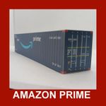 Amazon Prime Collection Model Rail Freight Shipping Containers x 4 HO Gauge 1:87