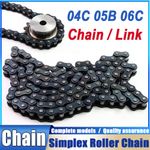 Carbon Steel 04C 05B 06C Roller Chain Quality Simplex Chain Half or Full LINKS