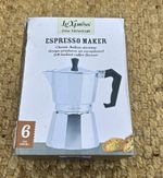 Le'Xpress Stovetop Espresso Maker 6 Cup 290ml Aluminium Moka Pot Gas