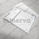 A5 GARAGE WORKSHOP REPAIR JOB CARDS - JOB SHEET - TIME CARD - WORKS CARD - WHITE