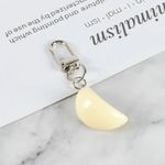 Garlic Keyring Key Chain Classic Logo Zinc Alloy Bag Car Pendant White New