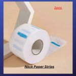 Disposable Barber Neck Paper Strips, Stretchy Wrap Tissue Rolls for Salon