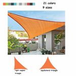 HEAVY DUTY SUN SHADE SAIL GARDEN PATIO AWNING CANOPY  PROTECT WATERPROOF Cover