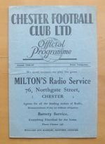 CHESTER v STOKE CITY FA Cup 1946/1947 *VG Condition Football Programme*