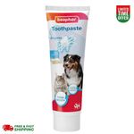 Beaphar Dog & Cat Toothpaste 100g Plaque Tartar Control Fresh Breath Care