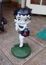 Large Cast Iron BETTY BOOP Door stop or Free Standing Ornament.