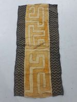 Antique Tribal Traditional African Kuba Cloth Raffia Textile Velvet Embroidered