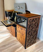 Art Deco Walnut Cocktail/Drinks Cabinet.