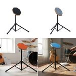 8 Inches Drum Practice Pad with Adjustable Stand Practice Training Drum Pad