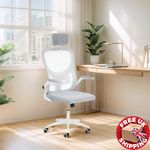 Mesh Home Office Chair Swivel Task Computer Desk Chair w/ Lumbar Support White