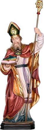 Val Gardena Wooden Statue of St. Ulrich Various Sizes