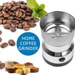 Electric Coffee Grinder Grinding Milling Nut Bean Spice Matte Blade Blender UK