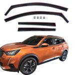 TO FIT Peugeot 2008 2020-up wind deflectors 4pc set TINTED SCOUTT