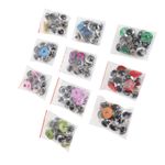 ⁺Safety Eyes With Colorful Glitter Washer Accessories For Puppet Toy Stuffed