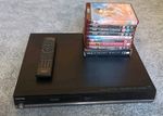 Toshiba HD-E1P10KE HD DVD Player with SE-R0252 Remote Control and Movies