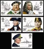GB 1982 Maritime Heritage ships set SG 1187-1191 MNH mint *combined postage*