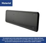 Black ABS Number Front Rear Plate Surround Holder Frame all cars  Stylish Look