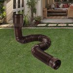 Rain Gutter Downspout Extensions Extendable Universal brown