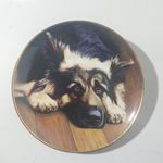 Danbury Mint Vintage German Shepherd Collector Plate  John Lewis Fitzgerald 