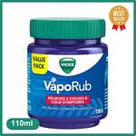 Vicks Vaporub 50ml/110ml, Relief From Cold, Cough, Blocked Nose, Headache, Body
