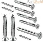 A4 MARINE GRADE STAINLESS STEEL COUNTERSUNK SELF TAPPING SCREWS No.6,8,10,12