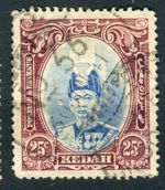 Kedah Malaya SG62 1937 KGVI 25c  used