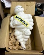 Michelin Bibendum Michelin Man Advertising Figure White/Yellow