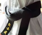 Karate Black Belt MATSUMO Satin 280cm Embroidery Kenpo Martial Arts Adult Senior