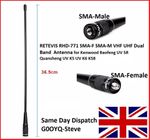 Retevis RHD771 Antenna SMA Female/Male Dual-band Yaesu Baofeng Hytera TYT SMA-MF