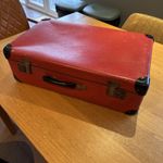 Vintage style Light Weight Luggage Tan Hard Suitcase. Paddington Bear