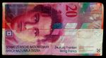🇨🇭SWISS 20 FRANC NOTE 1994 8th Series Arthur Honegger, Used Good Condition