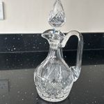 Vintage Stuart 12ish Crystal Wine Decanter Cut Glass Mid 20thC Diamond Perfect