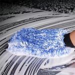 FITS EITHER HAND Microfiber Wash Mitt Luxury Car Washing Detailing Cleaning UK