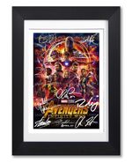 AVENGERS INFINITY WAR MOVIE CAST SIGNED POSTER PRINT PHOTO AUTOGRAPH FILM GIFT