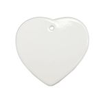 Ceramic Sublimation Christmas Decorations Blanks Round/Star/Heart - 1/25/50/100