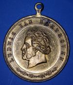 PROOF-LIKE 1880's LAUER MINT MEDAILLE - LUDWIG VAN BEETHOVEN - *12044693 🌈