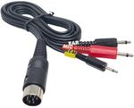 MSX COMPATIBLE COMPUTER CASSETTE TAPE RECORDER CABLE / LEADS
