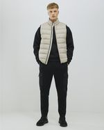 River Island Mens Puffer Gilet Beige Lightweight Sleeveless Zip Outerwear Top