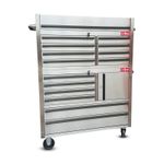 CRYTEC POWER 41 inch Stainless Steel 41 Inch Tool Chest with 14 Drawers Pro UK