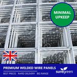 Premium Galvanised Welded Wire Panel | 2.4m x 1.22m | 25mm | 12G | Multipack