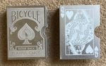 Pair of Bicycle Metal Prediction Card Deck Guards Clips both different