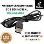 Nintendo 3DS DSi NDSI XL Power Charger Cable Lead USB Charging Cord 1.2m