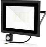 Flood Light Floodlight 50/100W LED PIR Motion Sensor Outdoor Yard Security Lamp