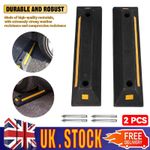 2X Heavy Duty Parking Wheel Stopper Garage Stop Assist Rubber Block Car Truck