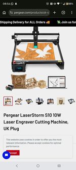 Desktop Laser Engraver With Laptop And Accessories