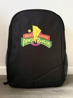 BLACK ‘MIGHTY MORPHIN POWER RANGERS’ RUCKSACK BACKPACK - NEW IN BAG