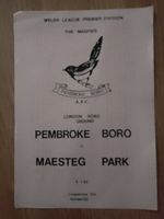 Pembroke Boro v Maesteg Park, Welsh League, 1981/2
