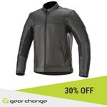 Alpinestars Topanga Leather Motorcycle Jacket Black
