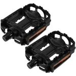 Black Plastic Bike Pedals for Kids Mountain and Road Bikes Reusable