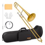 SONICAKE Bb Alto Trombone for Beginners Brass Trombone Full Kits UK